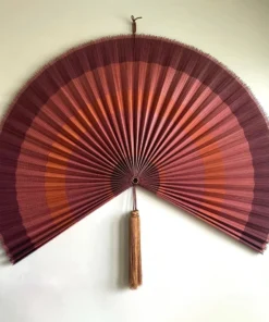 Quạt cầm tay nghệ thuật thủ công bằng tre trang trí tường - SG1758