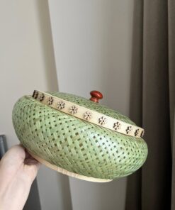 Hộp tròn bằng tre cao cấp - TRE0237