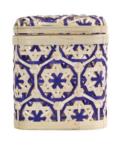 Hộp vuông hoa thị màu tím - TRE0166