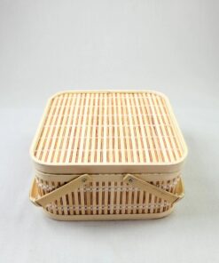 Hôp mành vuông bằng tre - TRE0081
