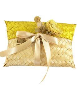 Ví quà bằng tre nắp màu vàng - TRE0170